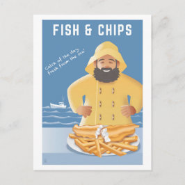 Cartão postal de Fish and Chips
