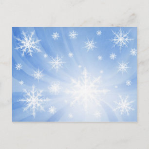 Cartão Postal de Flocos de Neve 01