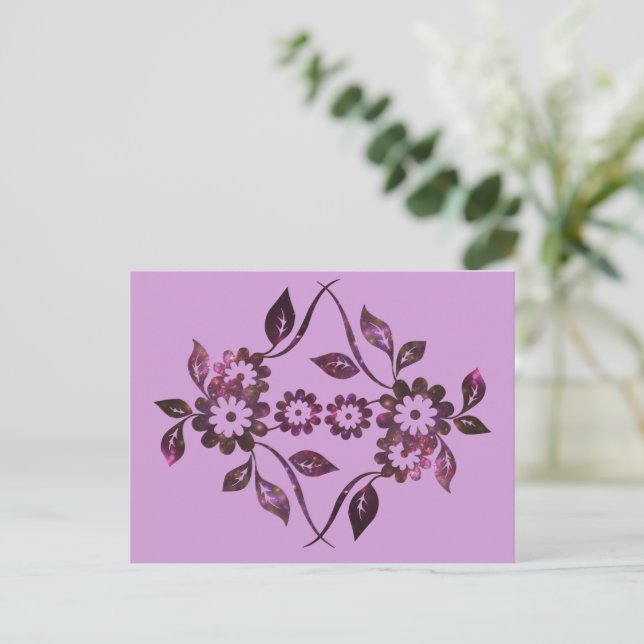 Cartão Postal de Flor (Em pé/Frente)