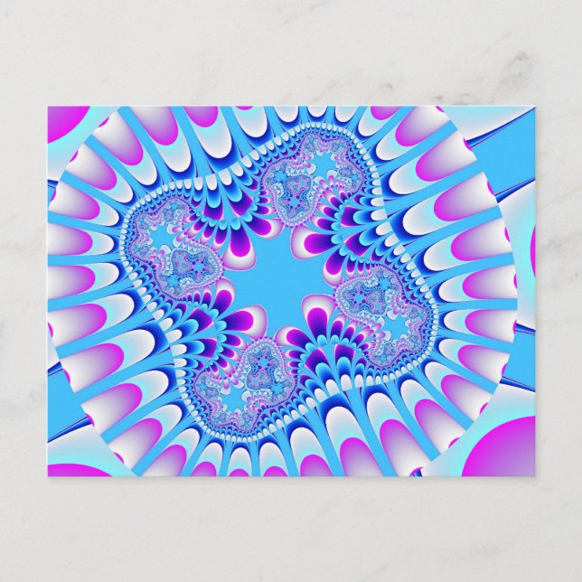 Cartão postal de flor congelada personalizado (Frente)