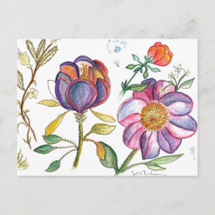 Cartão Postal de Flor de Tulipa