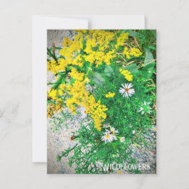 Cartão postal de flor selvagem