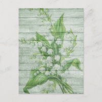 cartão postal de flores de greenwood