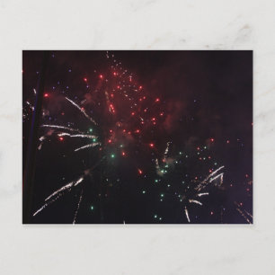 Cartão postal de fogos de artifício