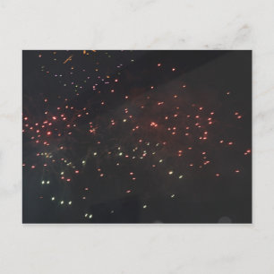 Cartão Postal de Fogos de Artifício