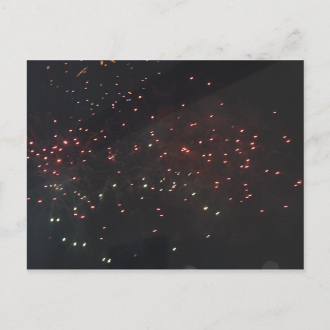 Cartão Postal de Fogos de Artifício (Frente)