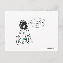 cartão postal de folhas