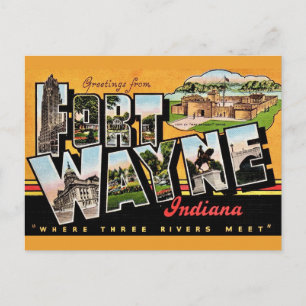 Cartão postal de Fort Wayne IN