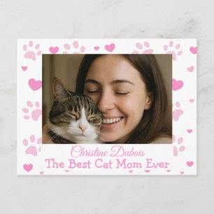 Cartão Postal de Foto da Melhor Mãe de Gato Person