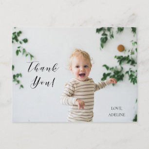 Cartão postal de foto de agradecimento de aniversá