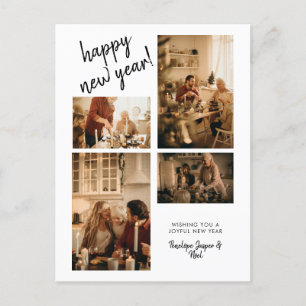 Cartão postal de Foto de Ano Novo Moderno