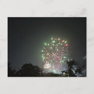 Cartão Postal de Foto de Fogos de Artifício