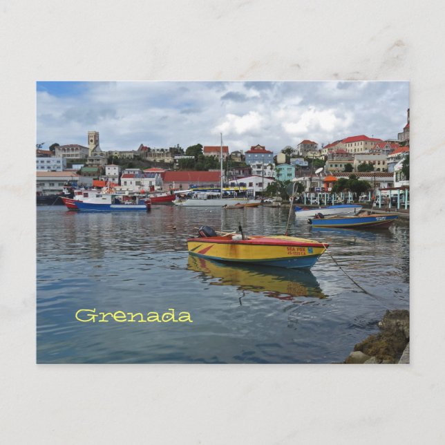 Cartão postal de foto de Grenada Harbor (Frente)
