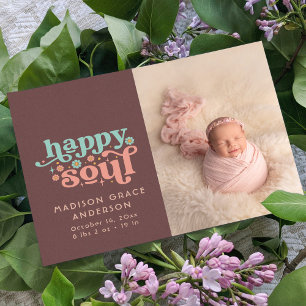 Cartão Postal de Foto do Anúncio de Nascimento   A