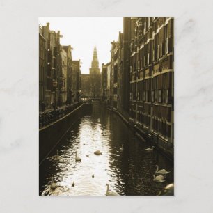 Cartão postal de Foto do Canal de Amsterdã