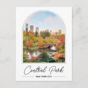 Cartão postal de foto do Central Park Nova York
