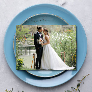 Cartão Postal de Foto do Dia do Casamento Favorito