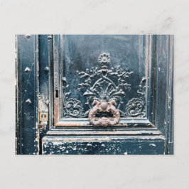 Cartão postal de foto do Knocker da porta de Paris