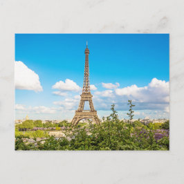 Cartão postal de Foto em Nuvem em Torre Paris Eiff