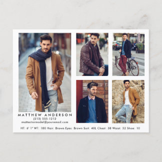 Cartão postal de foto What 5 do ator modelo