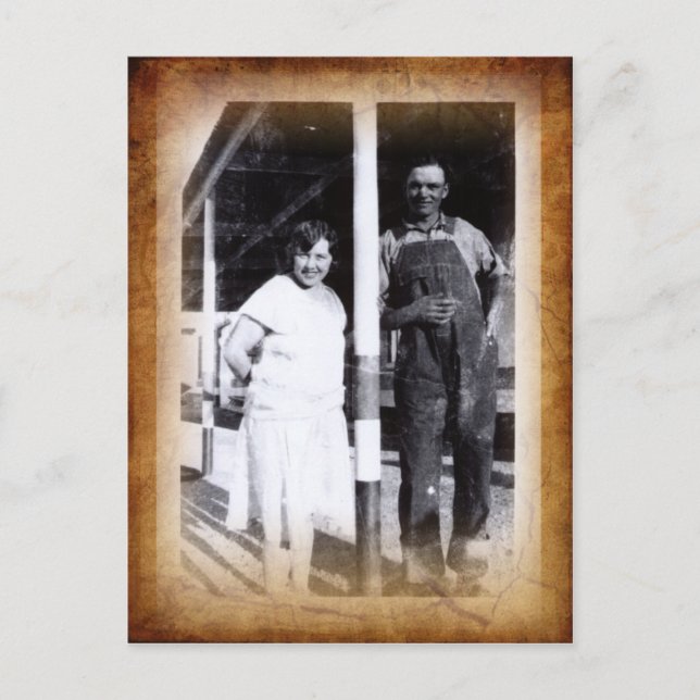 Cartão postal de fotografia antiga (Frente)
