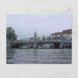 Cartão postal de fotografia da ponte de Amsterdã