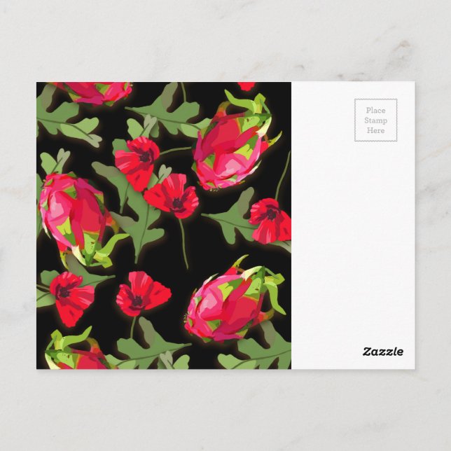 Cartão postal de Fruta Dragão (Verso)