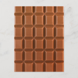 Cartão postal de fundo de barra de chocolate