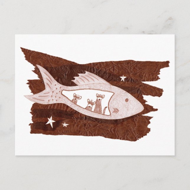 Cartão postal de furões espaciais (Frente)