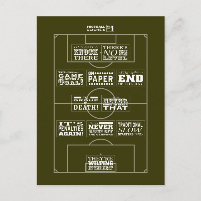 Cartão postal de futebol n.o 1 (Frente)