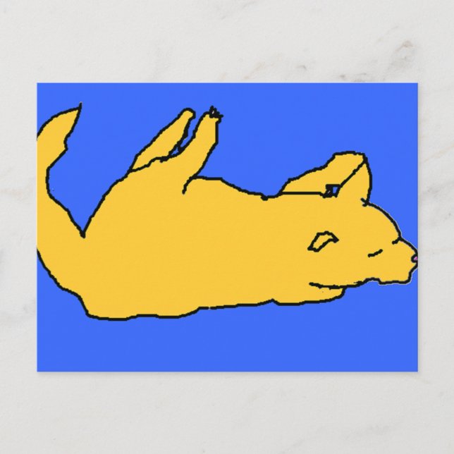 Cartão postal de gato (Frente)