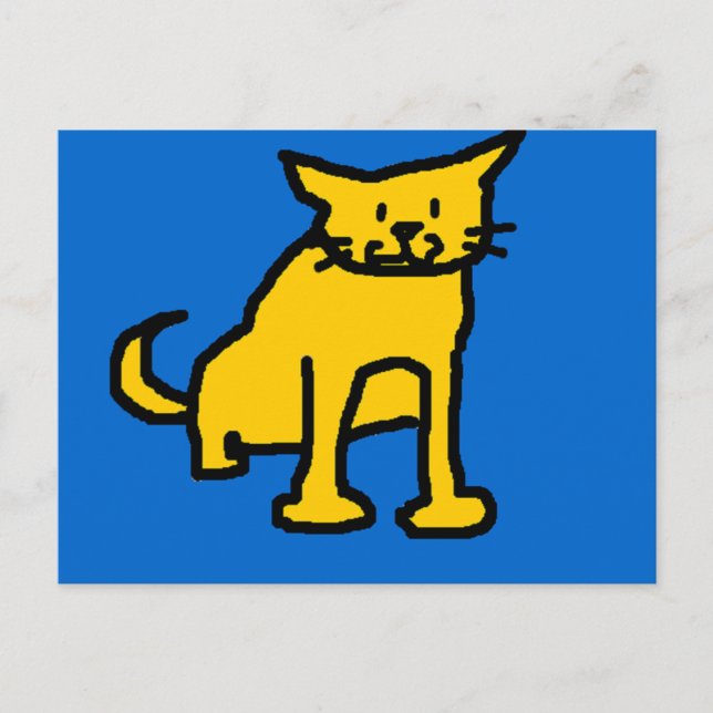 Cartão postal de gato (Frente)