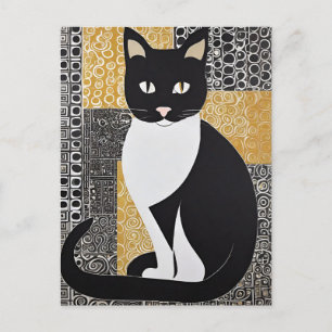 Cartão postal de Gato do Klimt