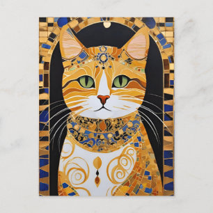 Cartão postal de Gato do Klimt