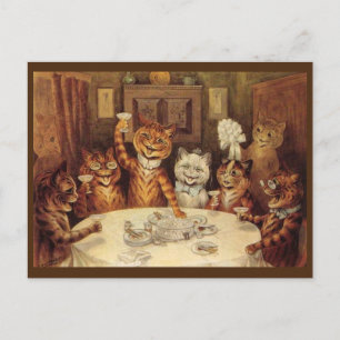 CARTÃO POSTAL DE GATO DO LOUIS WAIN, 'CELEBRAÇÃO'