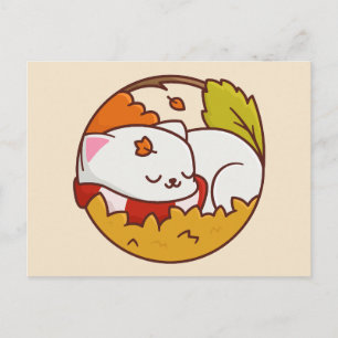 Cartão postal de gato fofo