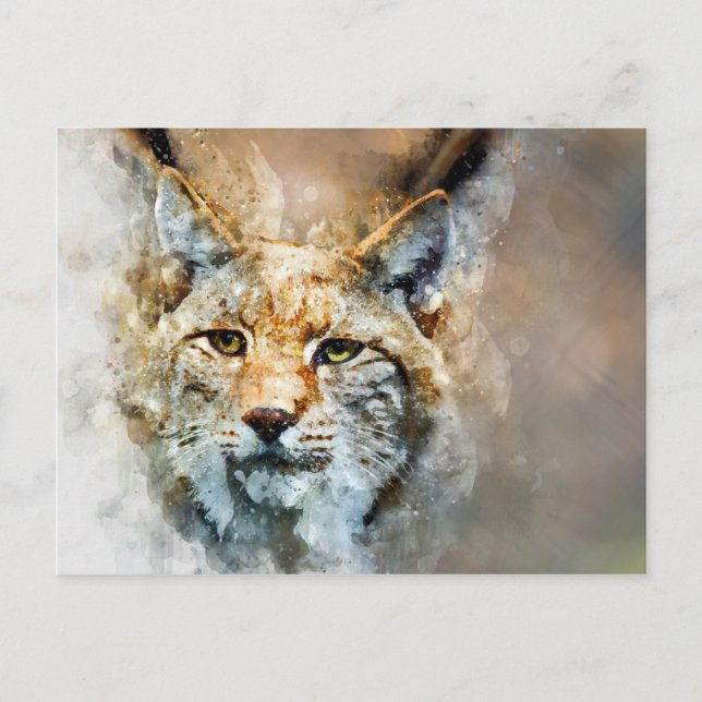 cartão postal de gato selvagem (Frente)