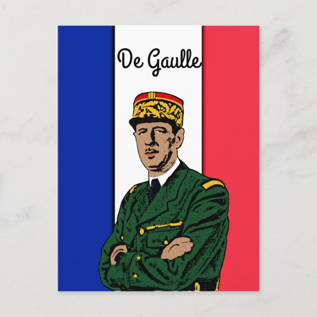 Cartão Postal De Gaulle (Frente)