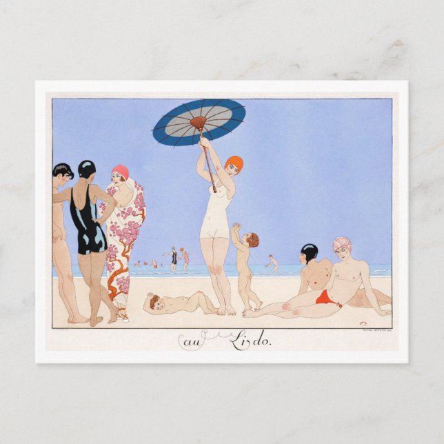 Cartão postal de George Barbier (Frente)