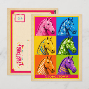 Cartão Postal de Georgetown Kentucky Cavalo Arte P