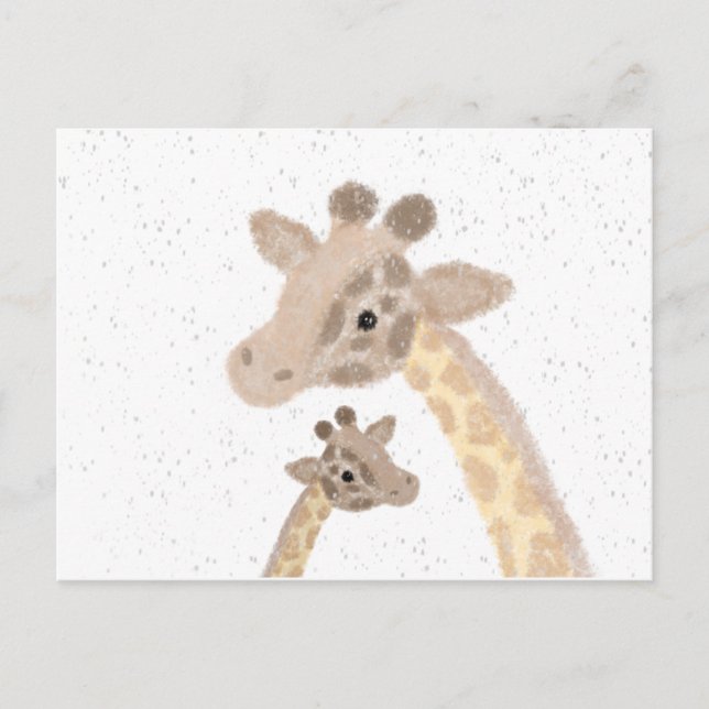 Cartão Postal de Girafa (Frente)