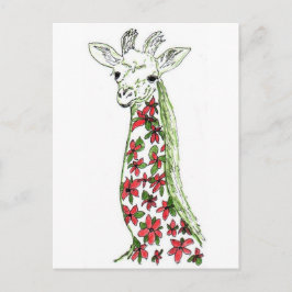 Cartão postal de Girafa Flor