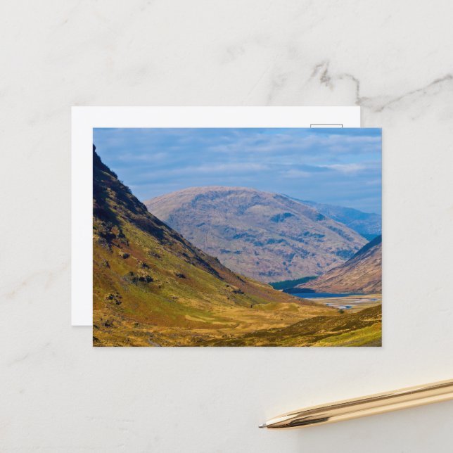 Cartão postal de Glen Coe, Escócia (Frente/Verso In Situ)