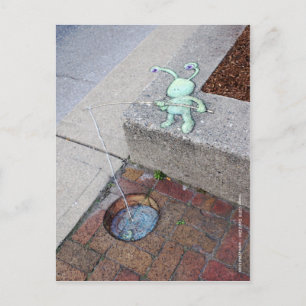 cartão postal de golfe