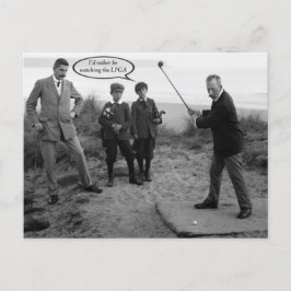 Cartão postal de Golfe da Funny Vintage