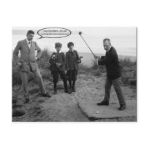 Cartão postal de Golfe da Funny Vintage
