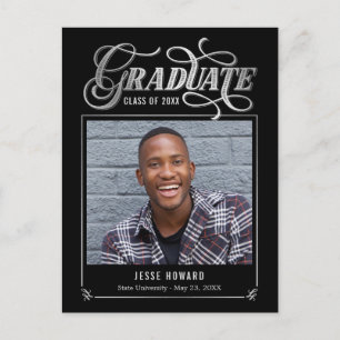 Cartão Postal de Graduação Cor Editável Futuro Bri