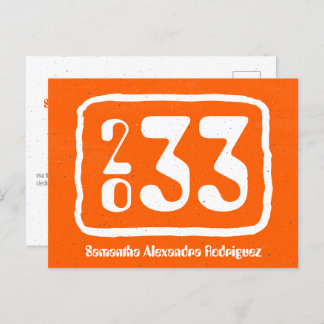 Cartão postal de Graduação do Ano de Classe Funky 