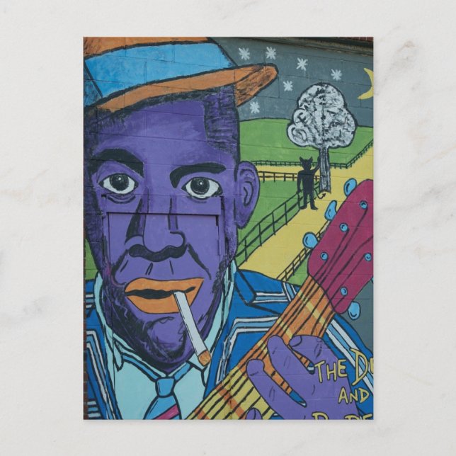 CARTÃO POSTAL DE GRAFITE NOVO ORLEANS JAZZ (Frente)