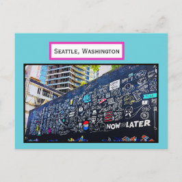 Cartão postal de Grafite Seattle